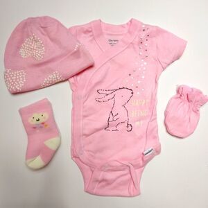 Newborn Easter four piece outfit
